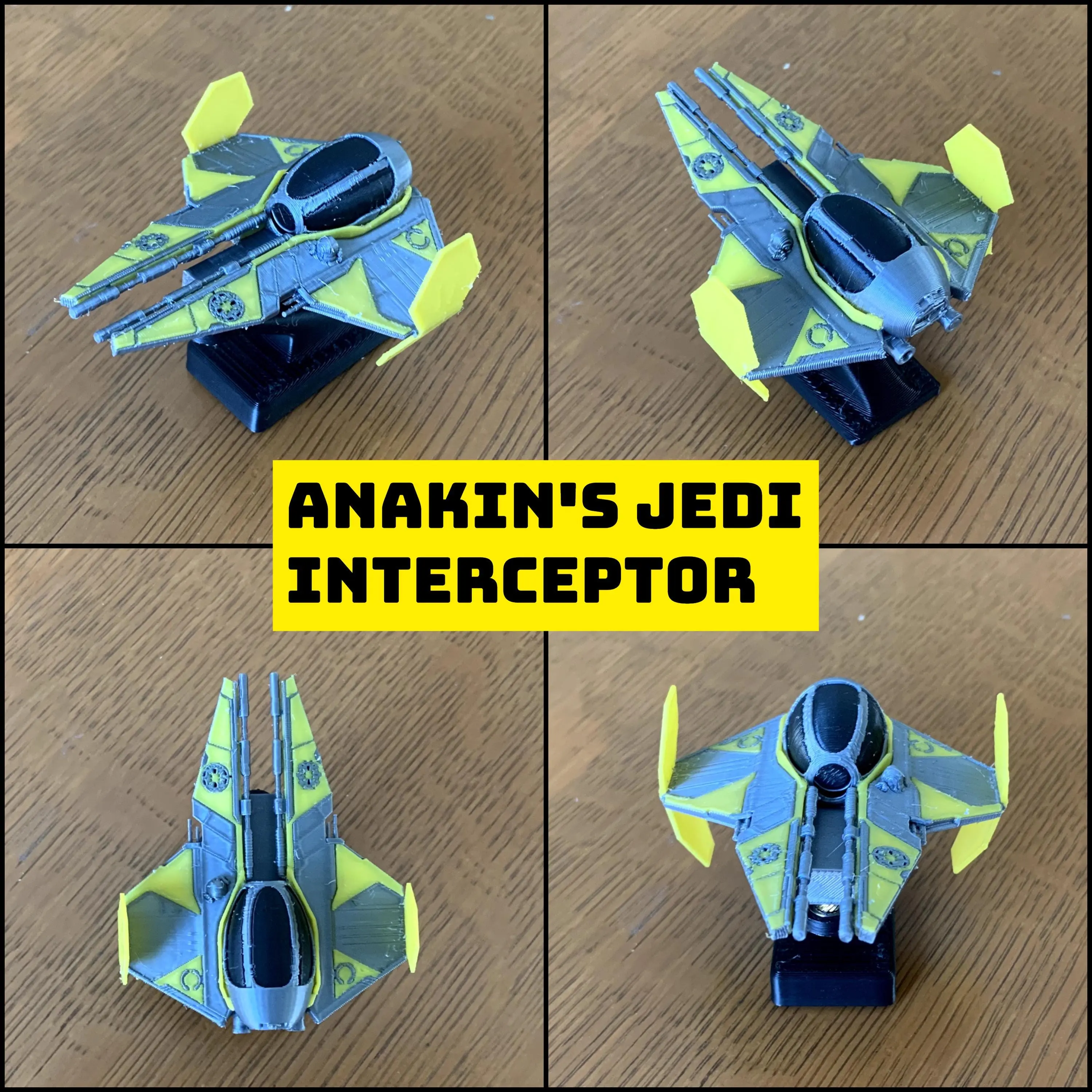 Yellow Interceptor Car Dashboard Drift Ornament