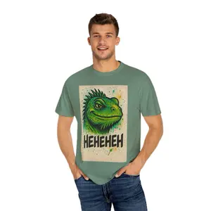 Funny Iguana Graphic Tee, Unisex Humor T-shirt, Perfect for Reptile Lovers, Gift for Friends, Casual Wear, Eco-friendly Fashion