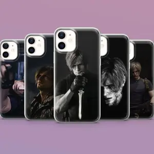 Resibent Evil Phone Case Loen Kennedi Case Cover for iPhone 16Pro,16E,15,14,13,12 Samsung S25,S24Fe,S23,A56,A16 Pixel 9A,9Pro XL,8A,8Pro