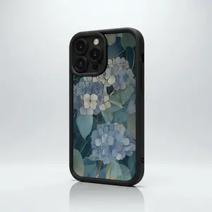 Elegant Blue Hydrangea Floral Art Phone Case for iPhone17/17PROMAX/17PRO/16/15/14/13/12/GALAXYS21/S22/S23/S24 Celestial Eye Layered Phone Case exquisite craftsmanship Cool trend BOBOJT1311009