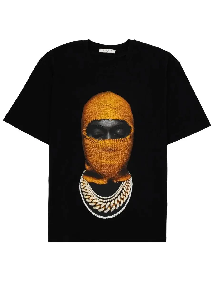 Youth and Adult ''Mask Printed '' Vintage Graphic Tees,  Menswear Streetwear Shortsleeve Crewneck Casual Tropical Summer Top