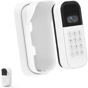 Hardware tools Weatherproof Swivel Mount for myQ Smart Garage Video Keypad, Left/Right Adjustable Angle Mounting Bracket, Easy to Install Wall Mount, White (Video Keypad Not Included)
