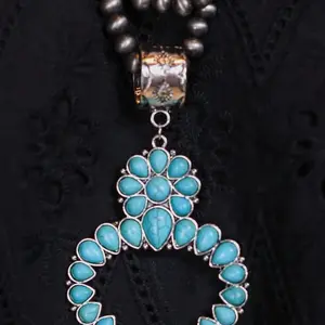 Howdy Partner Squash Blossom Necklace