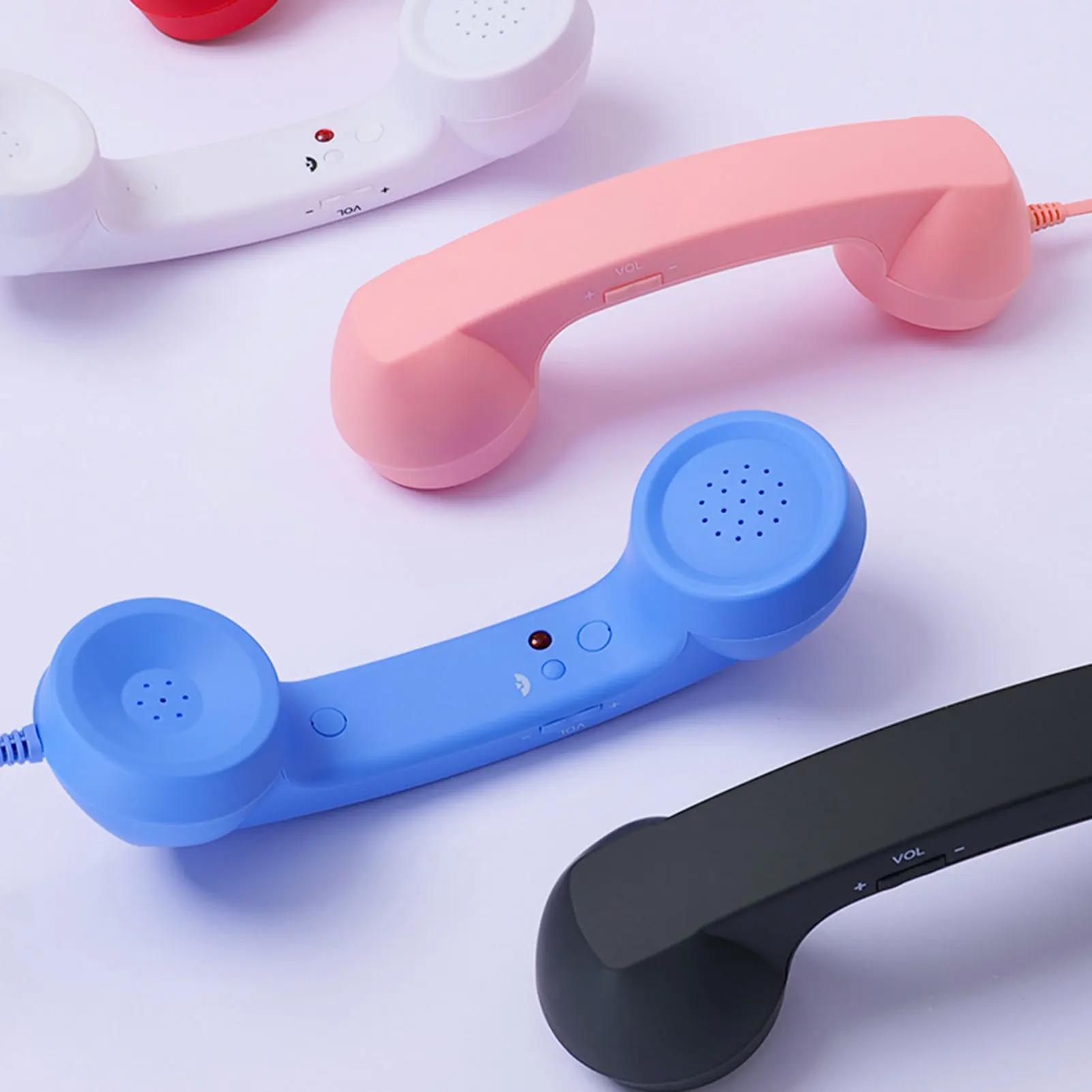 Retro Type-C Phone Handset Vintage Telephone Receiver Wired Anti-Radiation Clear HD Calls Plug & Play Mobile Phone Call Accessory Retro Type-C Phone Handset Vintage Telephone Receiver Wired Anti-Radiation Clear HD Calls Plug & Play Mobile Phone Call Accessory