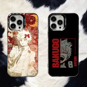 Bakugo My Hero Academia Phone Case For iPhone17, 16,15,14,13,12,11,8,7,Pro,Max,Plus,Mini,XS,SE Anti Fall Black Matte Hard