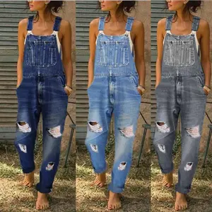 2026 Denim Overall Denim Bib Pant Suspender Trouser Loose Casual Female Women Jeans One-Piece Romper Overalls Strap Jumpsuit Womenswear Comfort woman tracksuits .Streetwear Basic Fitted Minimalist Can be used with raincoat