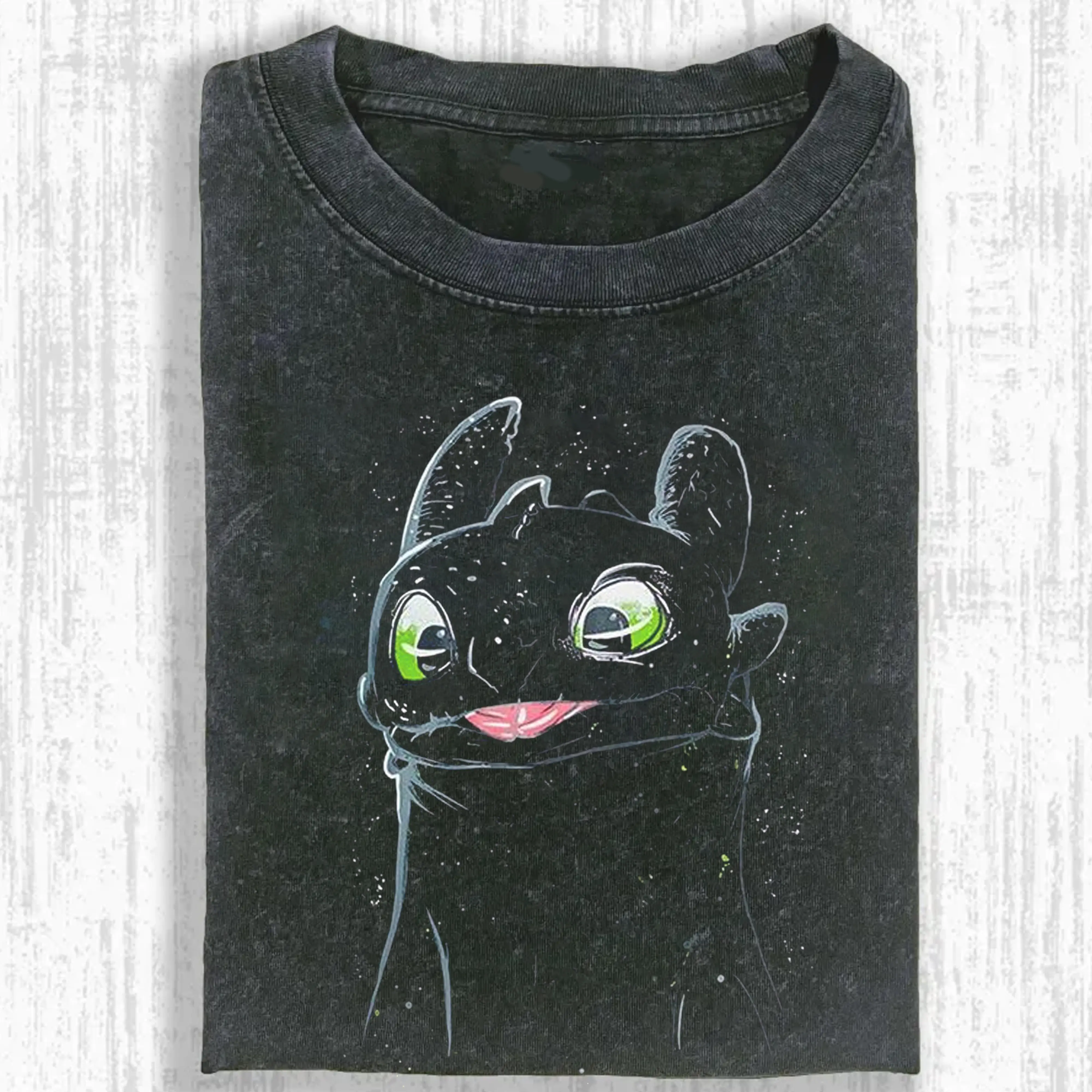How to Train Your Dragon Toothless Graphic Tee, Cute Toothless Dragon Shirt, Animated Character Apparel, Unisex Menswear Womenswear Top, DreamWorks Fan Fashion