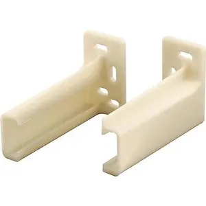 Mobile Home Parts Direct Drawer Track Back Plate, 3/8 In. x 1 In., Plastic, Off-White (1 Pair)