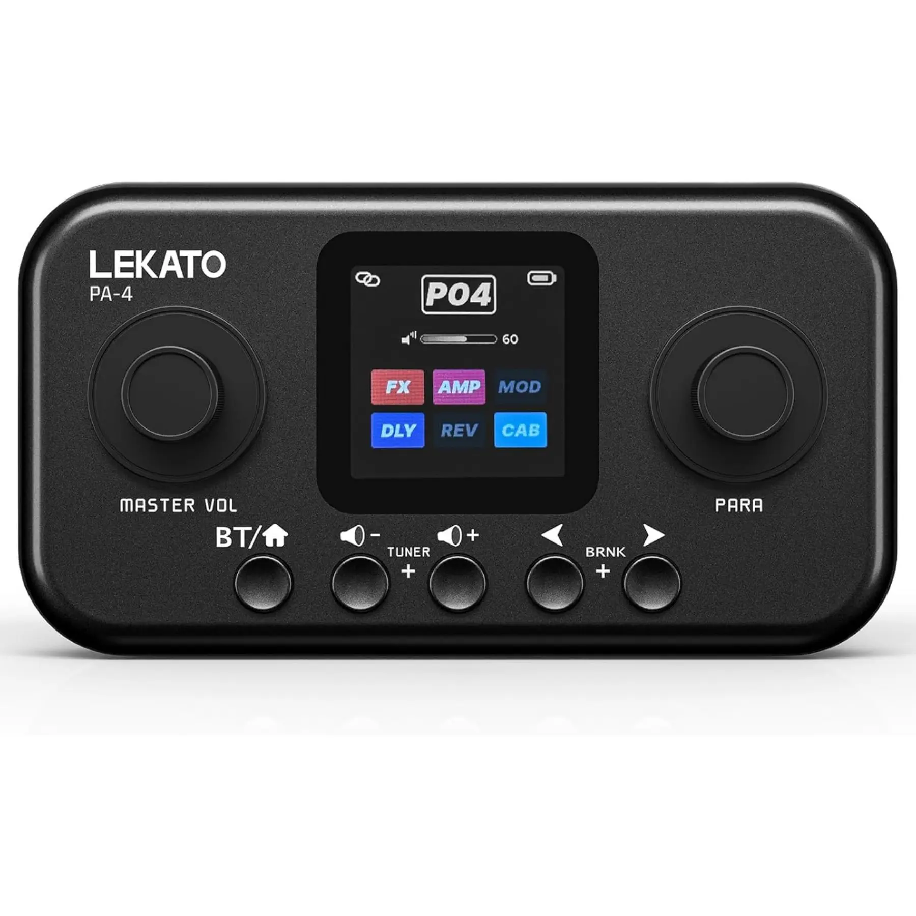 LEKATO Desktop Multi Guitar Effects with 6 Modules, 80 Presets, 20 Amp Modeling & IR Loading, Guitar Effects Processor with Tuning & Bank Modes, OTG USB Audio Interface for Practice Recording