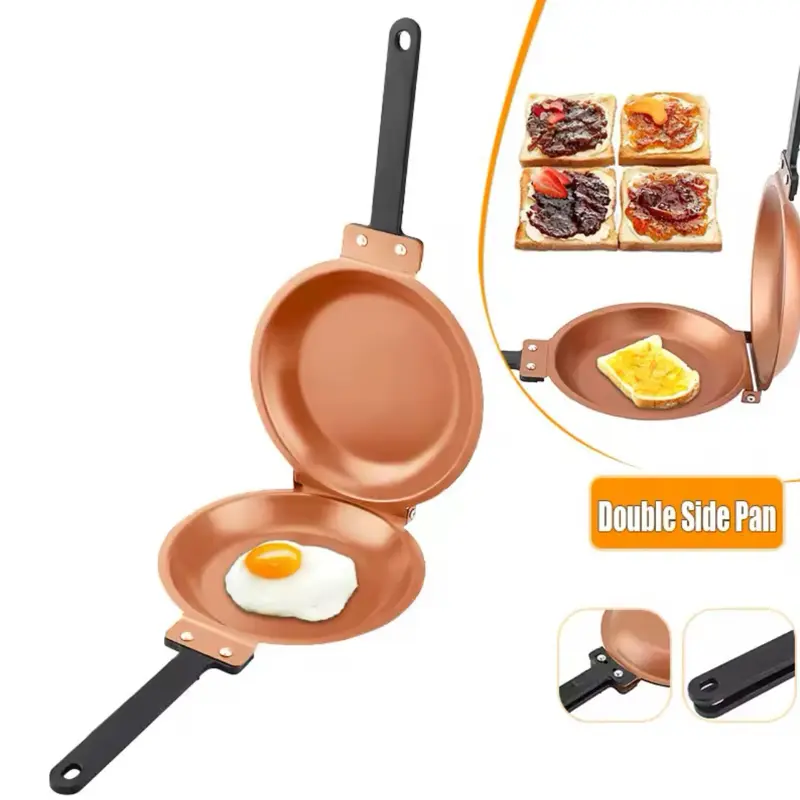 Double sided nonstick pan