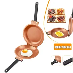 Double sided nonstick pan