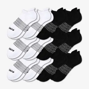 [Pack 5] BomBas Honeycomb Ankle Support Solid Socks for Women, Men | Multi Colors Unisex Running Socks, Seamless Toe, Compression Socks | Stylish Socks