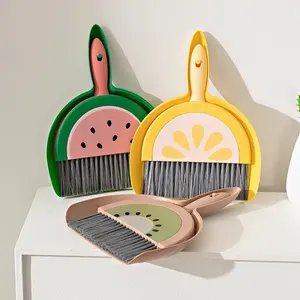 Cute Mini Broom Dustpan Combo Portable Table Sweep Set for Home School Office Desk Cleaning