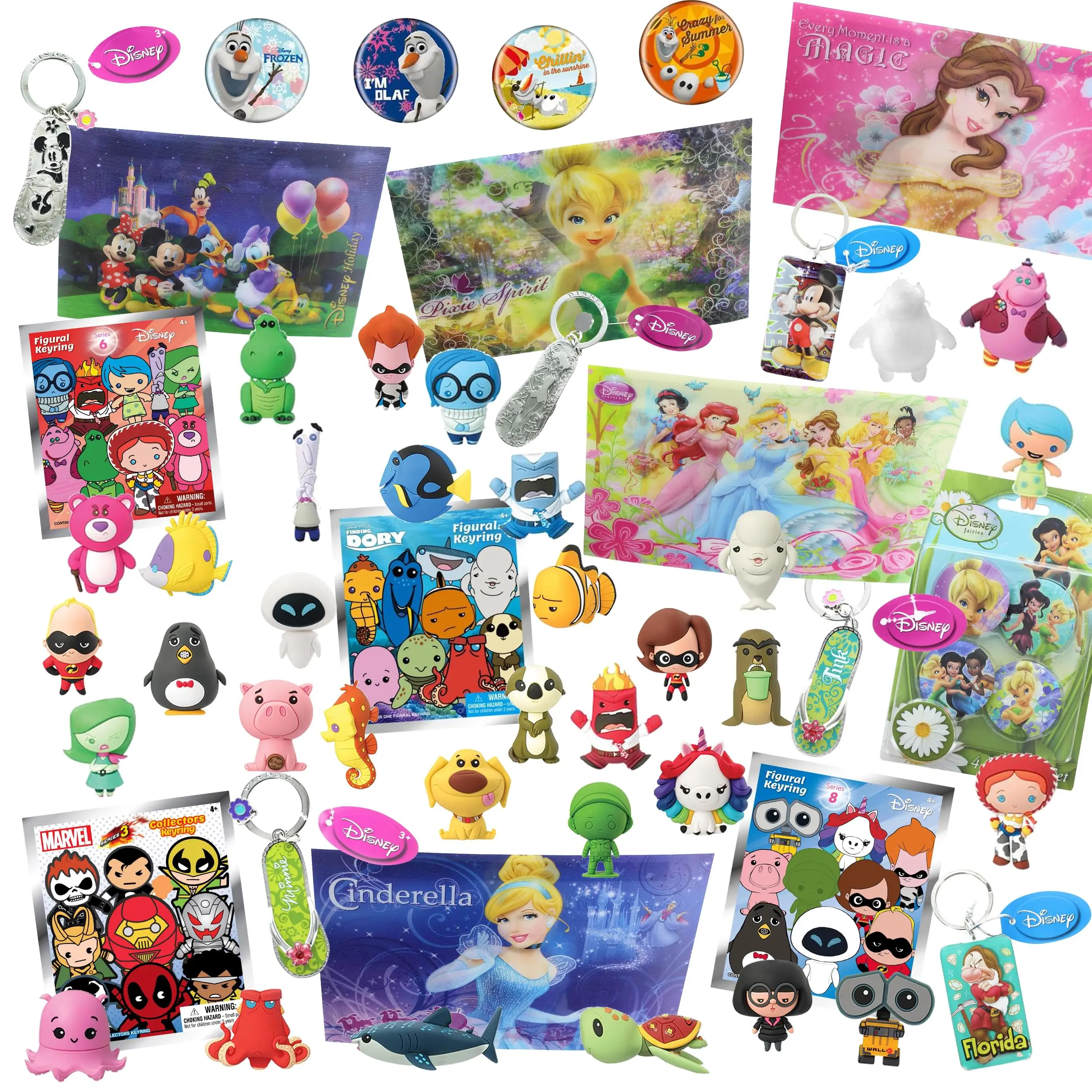 Disney World Of Disney Looksee Gift Box | Includes 7 Disney Themed Collectibles