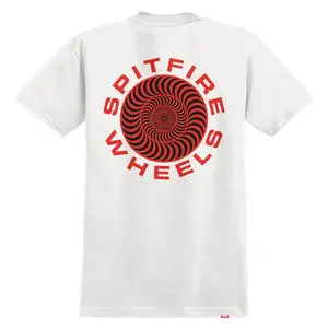 Spitfire Wheels Shirt Classic 87 Swirl Fill White/Red/Black