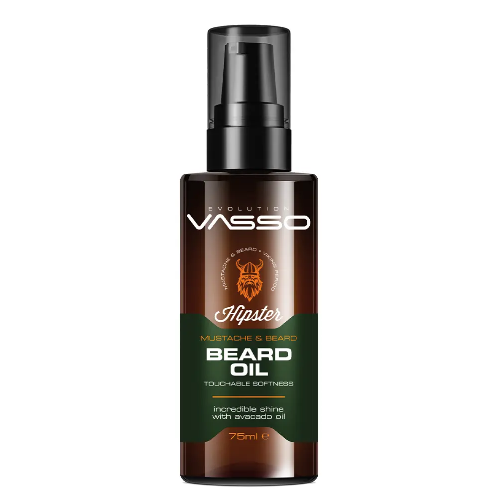 Vasso Hipster Beard Oil for Men - Natural Oil Moisturizing Beard Conditioner, Men's Hair Care Grooming Essential, Beauty & Personal Care Product