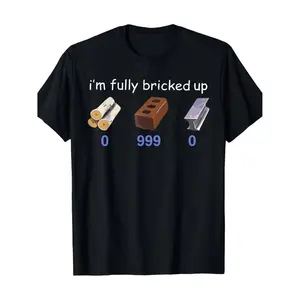 100% Cotton Golf Gift T-Shirt For Men and Women I'm Fully Bricked Up 0.999 Funny Quote Men'S & Youth'S T-shirt