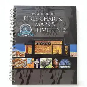Rose 10th Anniversary Spiral Notebook, Portable Personal Bible Reading Companion Guide with Charts, Maps, Timelines - On-the-Go Bible Study Reference for Bridesmaid Proposal Boxes