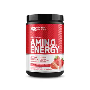 Optimum Nutrition Essential AMIN.O. Energy 30 Servings Supplement Dietary Blue Raspberry Flavor 100mg Caffeine & 5g Amino Acids for Energy & Muscle Recovery Optimum Nutrition Essential AMIN.O. Energy 30 Servings Supplement Dietary Blue Raspberry Flavor 100mg Caffeine & 5g Amino Acids for Energy & Muscle Recovery