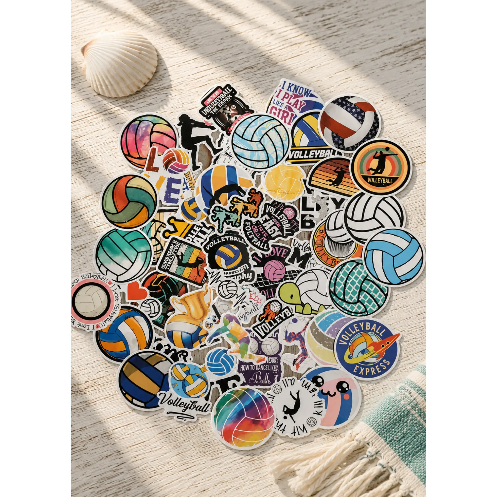 Volleyball 50 Sticker Pack