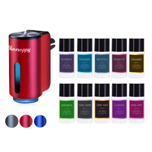 Car Aroma Diffuser Pro - 10 Bottles Adjustable Air Freshener Perfume, Essential Oil For Vehicle, Humidifier And Purifier Air Freshener