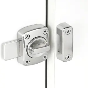 Gate Latch Slide Bolt Latches Lock, Small Size Safety Double Sided Rotate Gate Hardware, Security Lock, Durable & Secure Door Access Solution