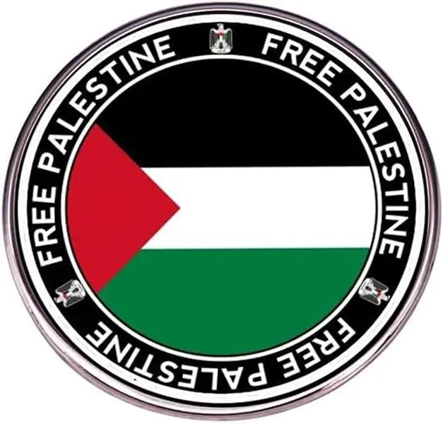 2 Pack Free Palestine brooches, Palestinian flag pins, metal alloy badge accessories