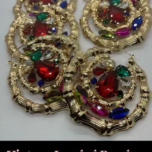 Vintage bamboo earrings Adult