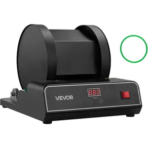 VEVOR Rock Tumbler Kit, 17 lbs Rock Polishing Kit, 2-Speed Stone Polishing Kit with 240-Hour Polishing Timer, Rock Polisher with Belt-Driven Brushless Motor, Rock Polisher for Adults and Kids