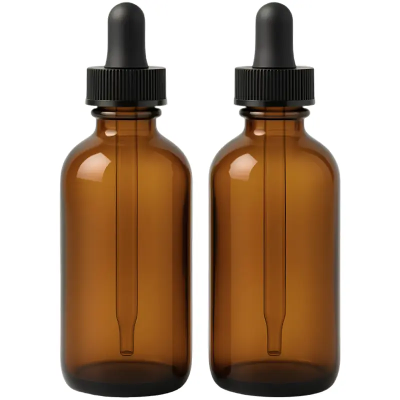 ROMERIZA Amber Glass Droppers Bottle's Collection