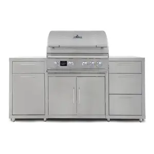 Blaze 6 ft Stainless Steel Outdoor Kitchen Island w/ Premium LTE Pro 32-Inch Grill
