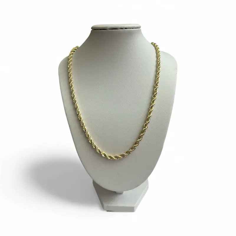 Gold-Tone Unisex Chain Necklace for Men and Women - Stylish and Durable Jewelry Accessory