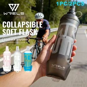 Portable Foldable Water Bottle Set, Soft Silicone Leak-Proof Mouthpiece, Ideal for Outdoor Hiking & Climbing, Sizes 250ML/350ML/500ML, Sports Water Bottle