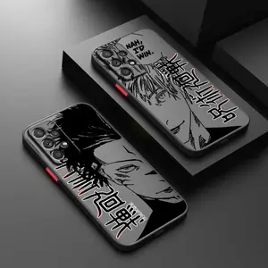 Jujutsu Kaisen Satoru Sukuna Protective Cellphone Case for Samsung S26 S25 S24 S23 S22 S21 A12-A16 A25 A35 A52 A54 Ultra Plus - Frosted Translucent Soft Casing for Handheld Devices, Mobile Accessory