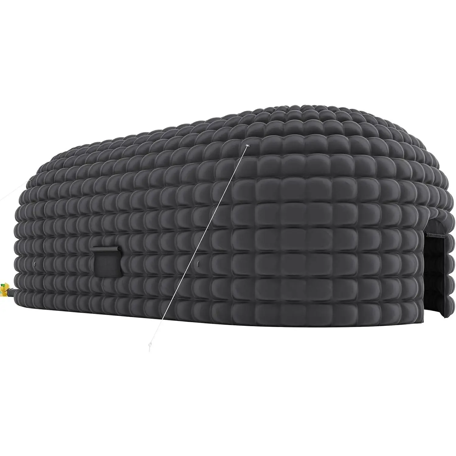 GarveeLife Inflatable Nightclub 42x23.2x14.8 Ft, Portable Blow Up Night Club Tent with Roll Up Door & 3 Windows, Inflatable Party Tent for Adults Birthday Backyard Wedding Rental, Black | Portable Blow Up Night Club Tent with Roll Up Door & 3 Windows for