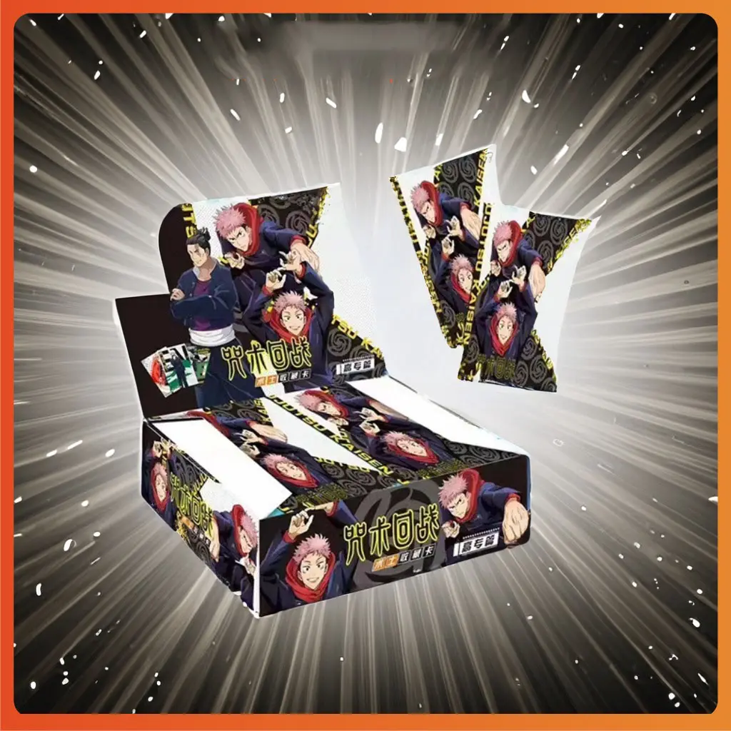 Jujutsu Kaisen Trading Cards Full Box – 32 Packs × 5 Cards, Anime Collection Set