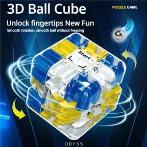 3D Ball Maze Cube Puzzle - Educational Logic Cube for Kids, Parent-Child Battle Game, Stress Relief Toy for Logical Thinking Training