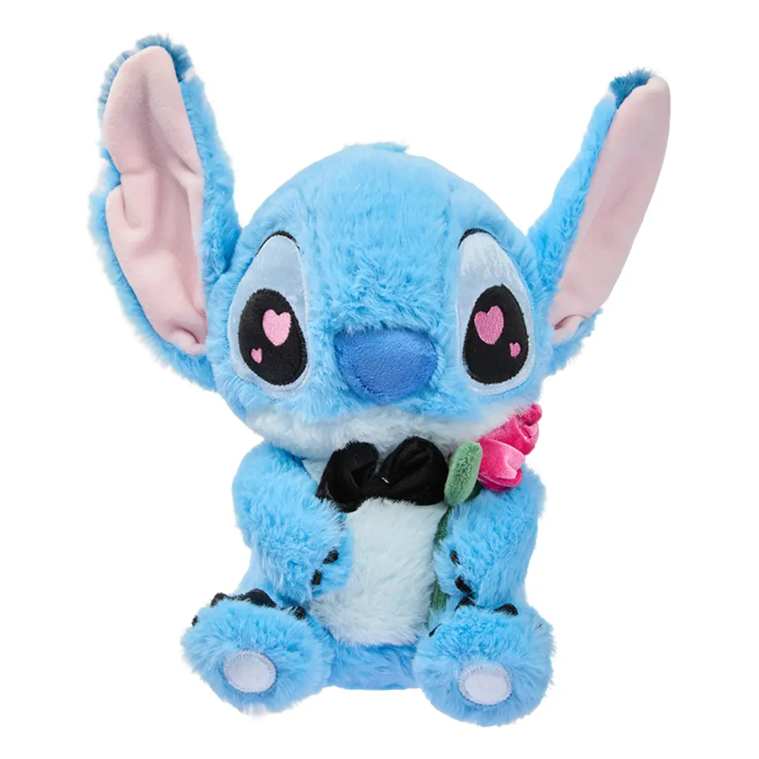 MINISO Official Licensed Disney Stitch 10in Valentine Sitting Plush, Rose & Bowtie Heart Eyes Stuffed Animal, Soft Plush Gift for Girlfriend Birthday Anniversary Kids Adult | CPSC 2026 Certified Lead-Free BPA-Free #StitchPlush #DisneyPlush #ValentineGift