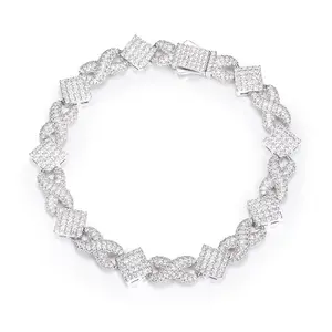 【#BS9250097】  Sparkling Chain Bracelet 100% 925 Sterling Silver