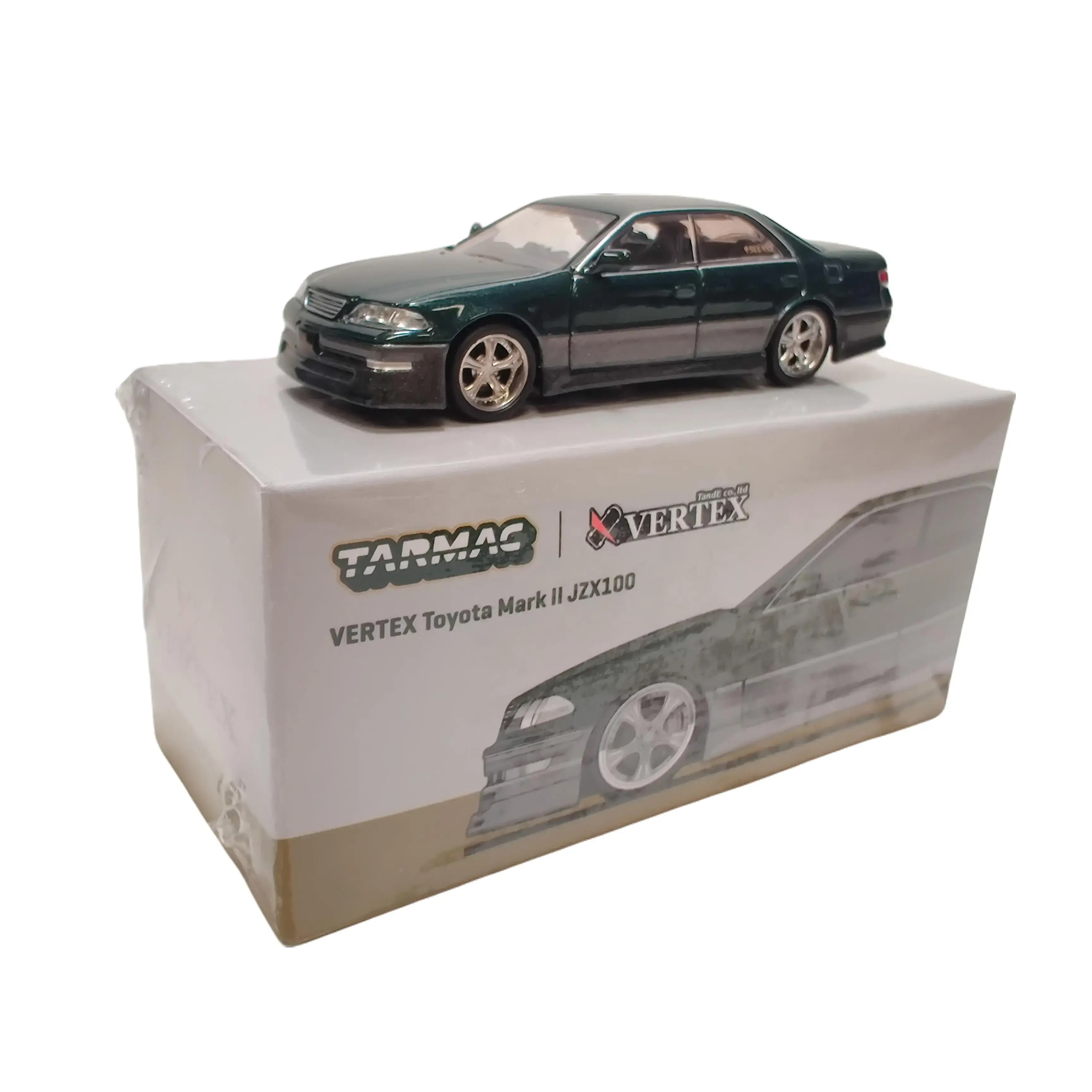 TARMAC WORKS 1:64 VERTEX TOYOTA MARK II JZX100 DARK GREEN