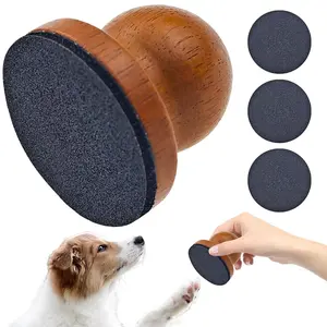 PetSafe Dog Nail File Cat Nail File - Ergonomic Wooden Handle with 3 Replaceable Sheets for Comfortable Grooming of Dogs & Cats