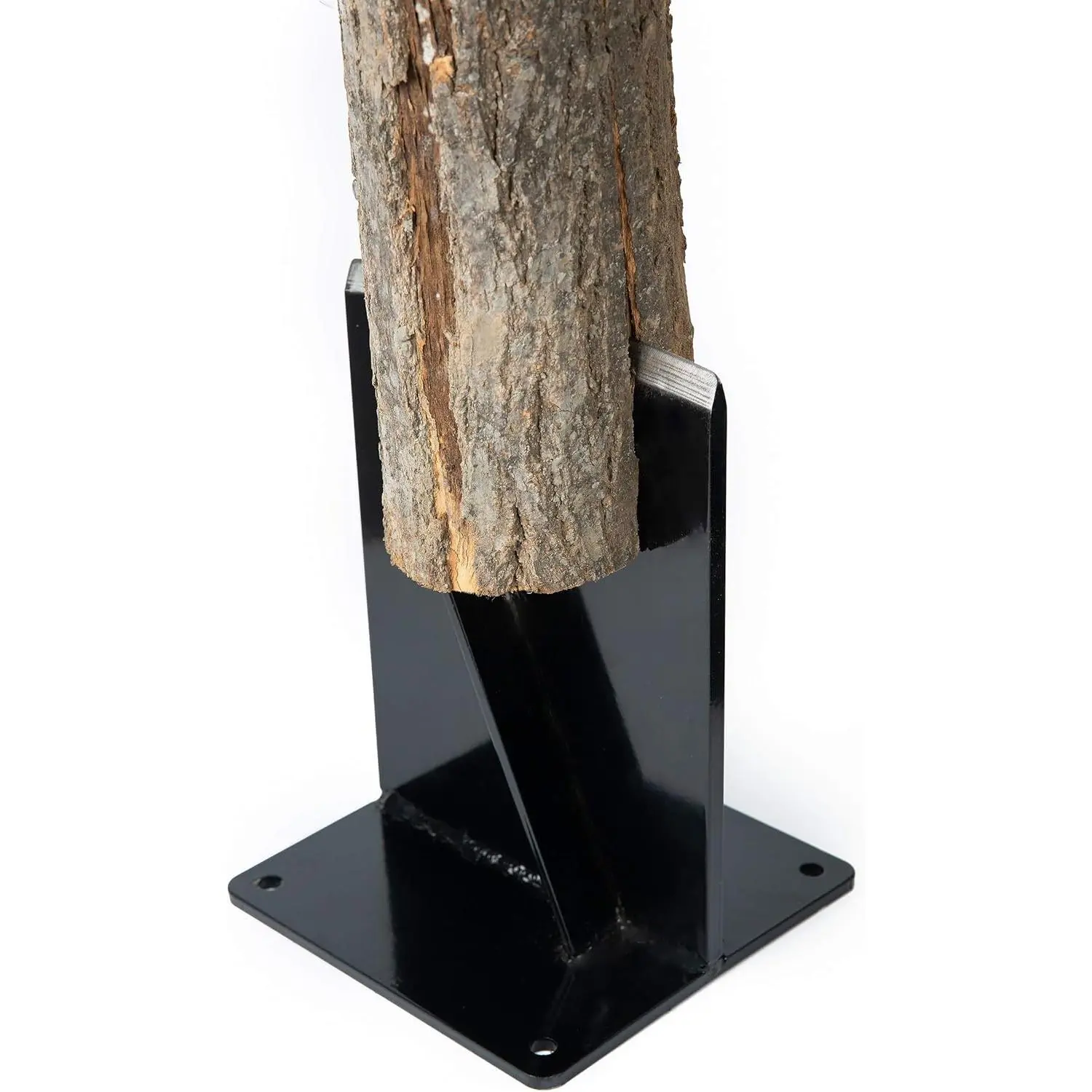 Wood Kindling Splitter - High Strength Structural Steel Firewood Splitter, Wood Splitter Wedge, for Small Wood Stove and Fireplace Manual Log Splitter, Black