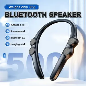 4-core neck hanging speaker, outdoor portable speaker, high-definition small-sized Bluetooth speaker, suitable for mountain climbing, cycling, and exploration