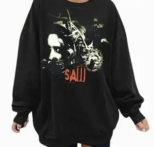 Saw Horror Movie Poster Head Trap Jigsaw Sweatshirt, Vintage Halloween Shirt, Retro Horror Movie Shirt, Horror Gift