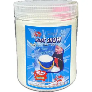 1-Pound Jar of Instant Snow Powder – Create a Winter Wonderland! Perfect for Kids, Holiday Fun, and DIY Snow Crafts (Jar, 1, Pound)