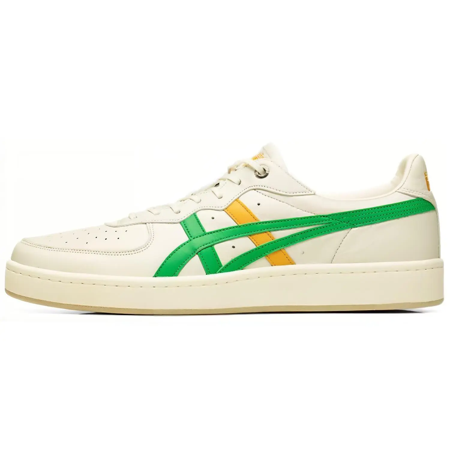 Onitsuka Tiger GSM Main Series Low-Top Casual Footwear - Men's/Women's Rubber Walking Shoes, Trainer with Comfortable Durable Design, House White Official Maison Mihara Verifiable Pair with Global Authentication Credentials