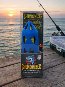 Chumbonizer Blue with Yellow Mesh (5.3" Height X 1.67 Diameter)