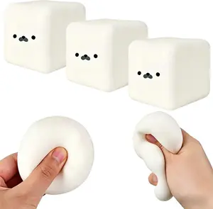 2026 New Model: "Seal" Soft & Adorable "Tofu White" Cube—A soft, slow-rising stress-relief toy with a silky-smooth touch. Combining the squeezability of a stress ball with the texture of dough, it helps alleviate anxiety.