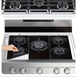 Gas Stove Mat, 3 Counts/set Heated Resistant Gas Top Liner, Oil-proof Gas Stove Lining, Safe Stove Burner Covers, Non-toxic Kitchen Supplies
