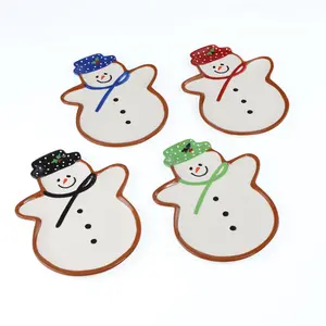 Winterfest Snowman Plates, Set of 4